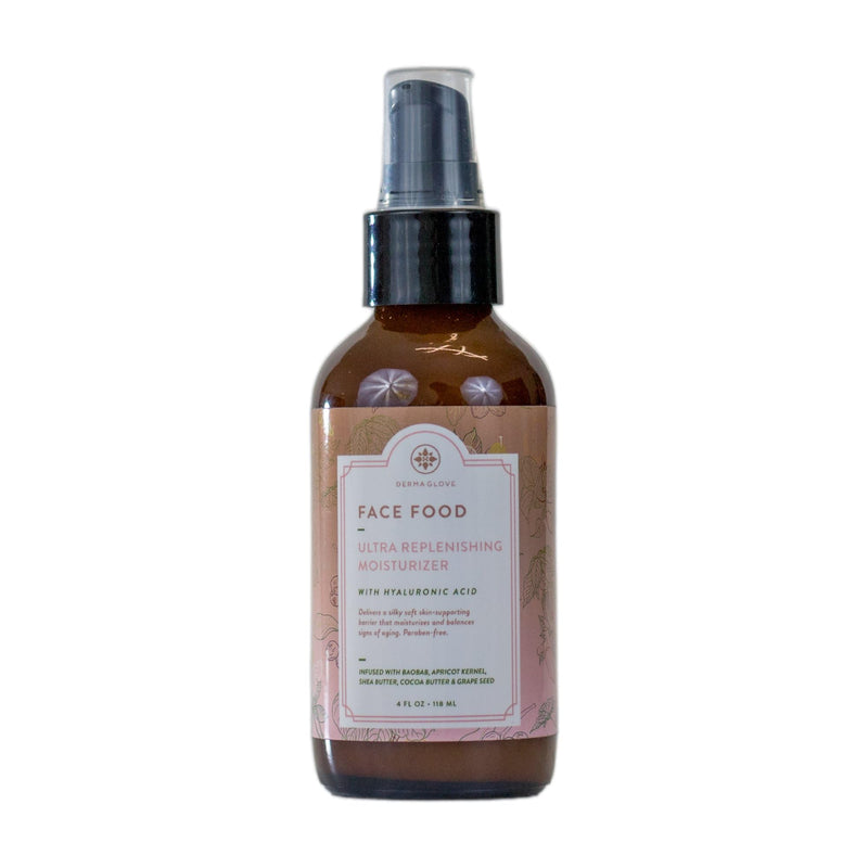 DERMAGLOVE Face Food - Moisturizer for Fine Lines & Dullness with Hyaluronic Acid, Vitamins A, C, & E - 4 Fl Oz (Pack of 1)