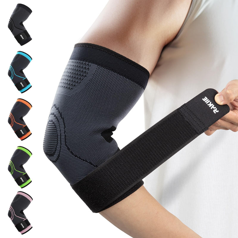 [Australia] - Elbow Support Brace for Men and Women, 2 Pack Elbow Compression Sleeve, Elbow Brace for Tendonitis and Tennis Elbow, Elbow Sleeve Reduce Joint Pain for Tennis, Golfer, Workouts Black (M) Medium 