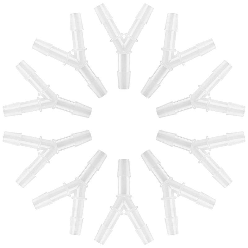 [Australia] - Oxygen Tubing Connectors Y Splitter (10 Packs) - Oxygen Therapy Cannula Connector Compatible with Standard Oxygen Tubing, Ideal for Home and Medical Use 