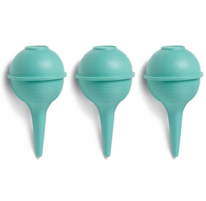 [Australia] - Ribbed Ear wax and Ulcer Bulb Suction Syringes, Green, 1 Oz (Pack of 3) 