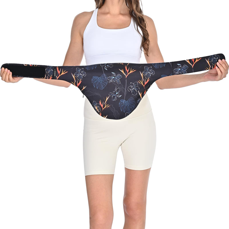 [Australia] - Ostomy Belt | Leak & Odor Protection | Abdomen Ostomy Bag Covers for Men and Women | Sports and Daily Life | Size S, Flower Small 