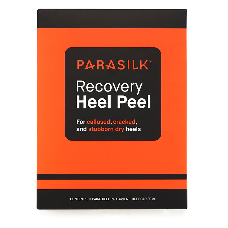 [Australia] - Parasilk Exfoliating Recovery Foot Heel Peel – 2 Pairs - 2 Sets of Exfoliation Gel Heel Pads and 2 Sets of Heel Sock Covers. Targeted Repair for Rough, Dry Skin, Cracked Heels and Feet 