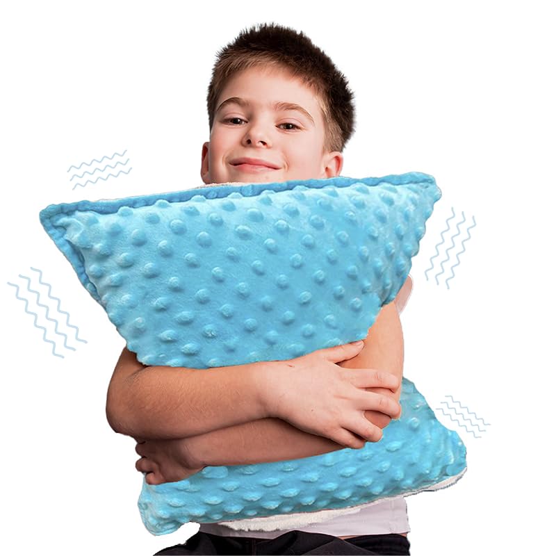 [Australia] - Bright Autism Hugger Pillow for Sensory Needs- Calming Vibrating pillow for kids. Therapy Relaxing tool That helps Children to soothe stress or anxiety. The perfect sleep aid for a sensory room. 