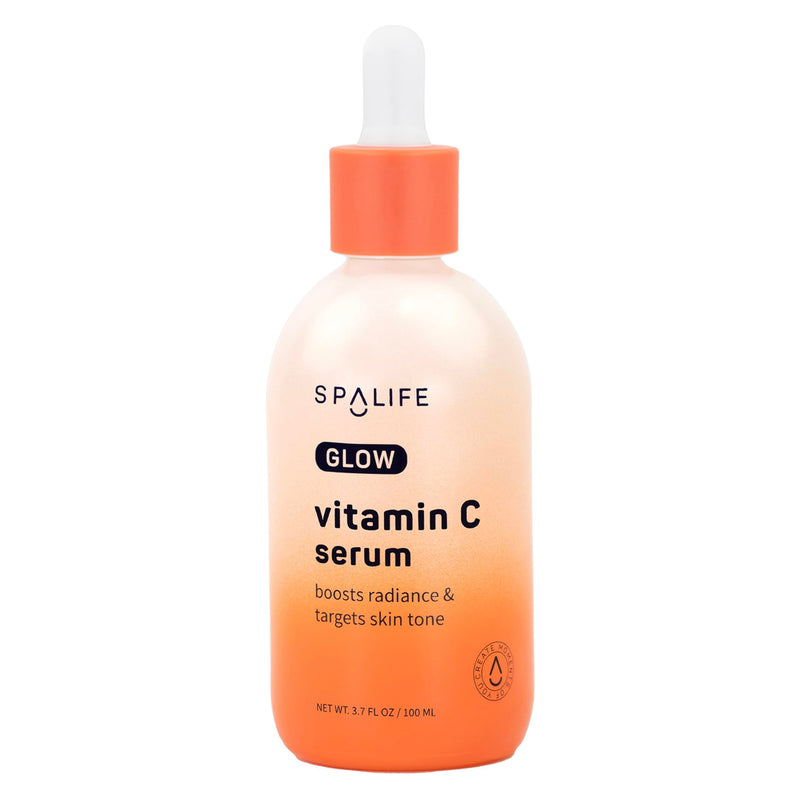 SpaLife Glow Vitamin C Serum for Face | Korean Brightening Face Serum for Dark Spots & Uneven Tone | Illuminating Skin Treatment | Lightweight Radiance Boosting Formula | 3.7 Fl. Oz GLOW Serum