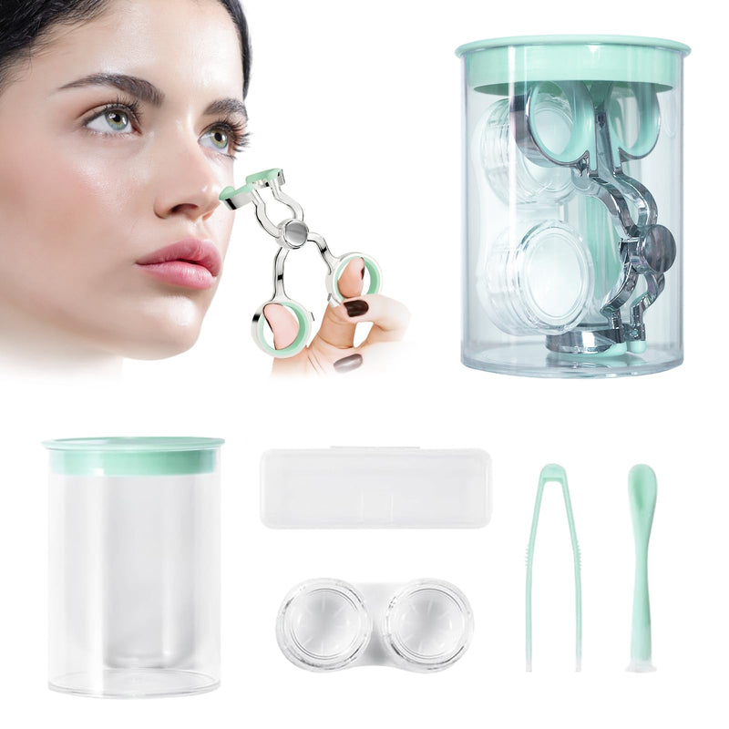 [Australia] - Color Contact Lenses Wearing Aids — Eye Contact Removal Tweezers, Scleral Lens Inserter, Contact Lens Case, Contact Lens Eyelid Wearingtool for Travel 