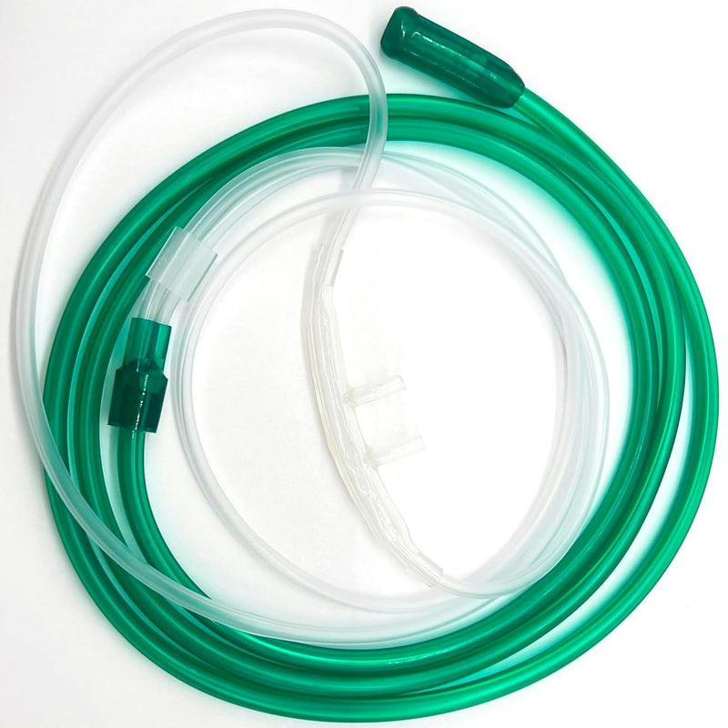 [Australia] - High Flow Adult Oxygen Cannula - Soft Curved Prongs, 2Ft Tubing - Nasal Cannula for Oxygen Concentrator, Soft Nasal Cannula, Oxygen Cannula, Oxygen Tubing Accessories - 5 Pack 