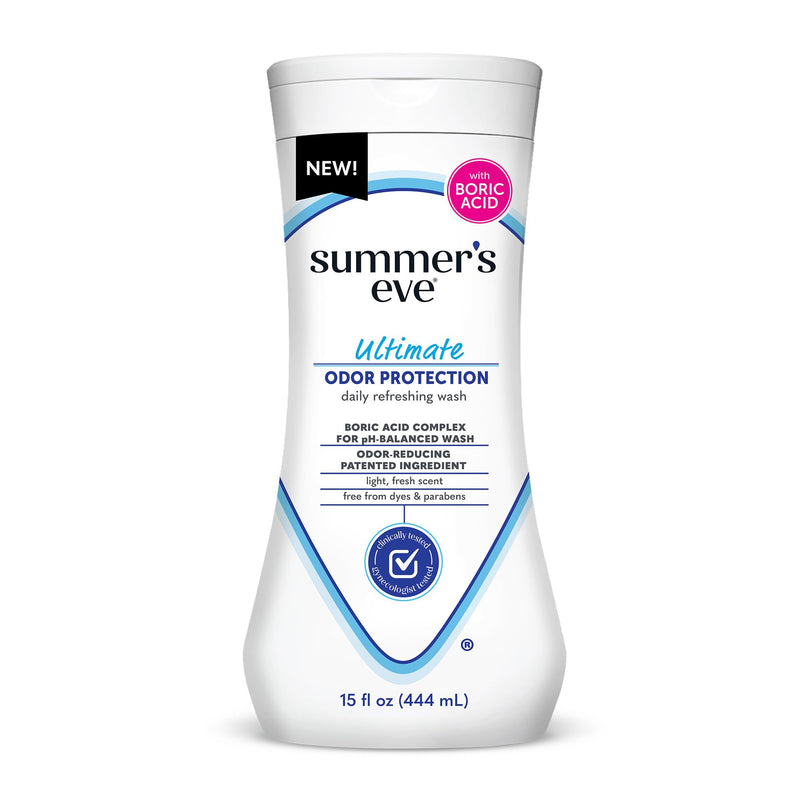 [Australia] - Summer's Eve, Ultimate Odor Control, Feminine Body Wash with Boric Acid, Removes Odor, Feminine Wash with pH Balance, 15 Fl Oz 15 Fl Oz (Pack of 1) 