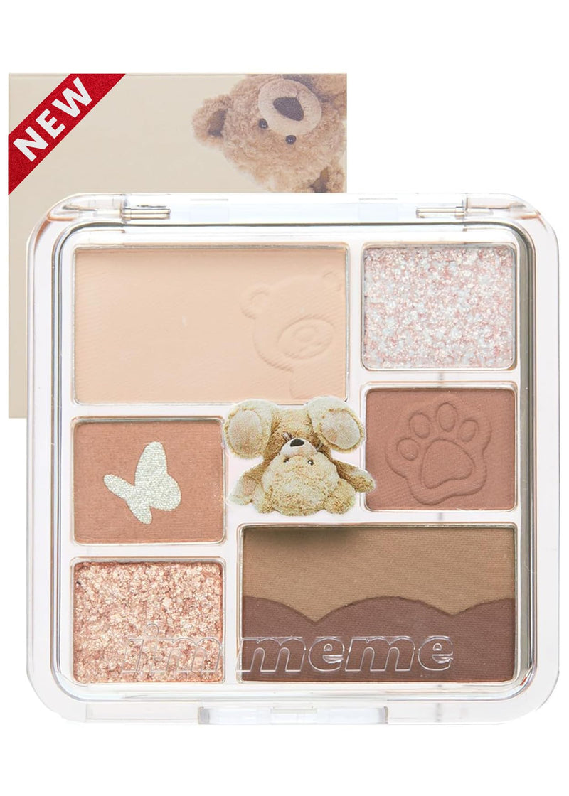 [Australia] - I'M MEME Wonder Soft Layer Palette - 7 Shades | Portable Size, Versatile, Blendable, Neutral Colors with Soft Texture, 01 My Teddy, 0.23 Oz 