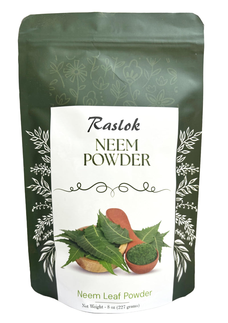 [Australia] - Neem Powder |100% Pure and Natural Neem Powder | Very Bitter Neem Supplement for Skin,Hair and Detox (8 oz) 8 Ounce (Pack of 1) 