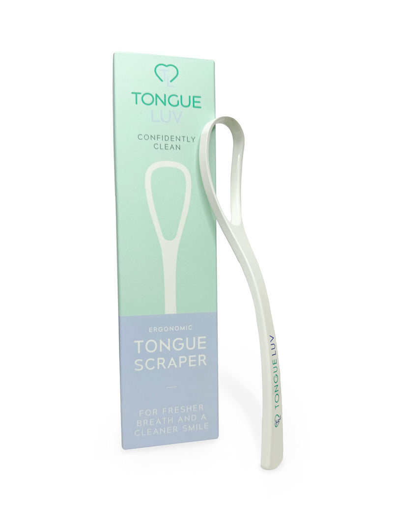 [Australia] - Ergonomic Tongue Scraper - Dentist-Developed Tongue Cleaner for Adults - Gentle Stylish Tongue Scrubber for Oral Care, Dental Hygiene - Large 