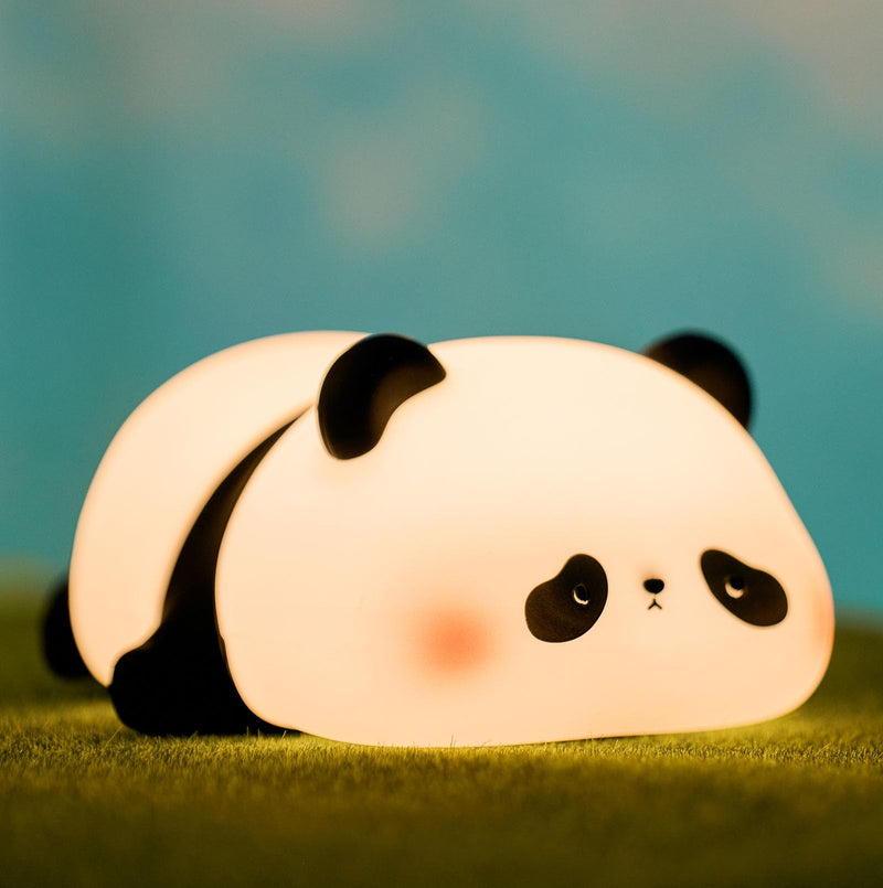 [Australia] - DREAMING MY DREAM Cute Panda Night Light, LED Squishy Novelty Animal Night Lamp, 3 Level Dimmable Nursery Nightlight for Breastfeeding Toddler Baby Kids Decor, Cool Gifts for Kids (Panda Pangda) Panda Pangda 