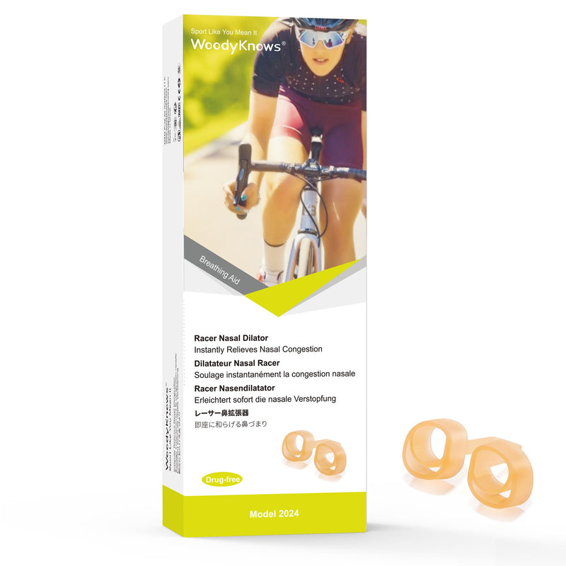 [Australia] - WoodyKnows Racer Nasal Dilator, Model 2024 Standard, improves sports airflow, nasal congestion aid (Trial XS/S/M/L) Trial 