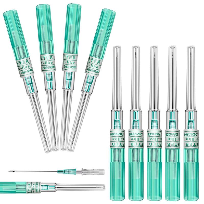 [Australia] - Catheter Piercing Needles - YONGDA 10Pcs 18G Catheter Needles Cateter Para Catheter Hollow Needles for Ear Nose Belly Cartilage Piercing Needles 18G/10pcs 
