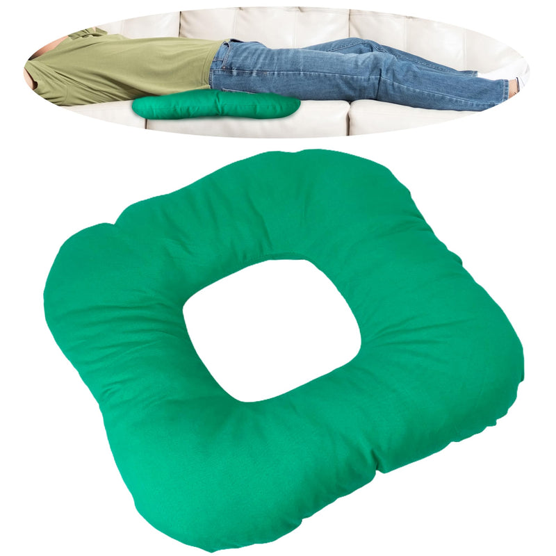 [Australia] - JuGeoZhi Bed Sore Cushion Donut Pillow - Soft Butt Hemorrhoid Pillow for Sitting Tailbone Pain Postpartum Doughnut Pillow Pad for Butt Positioning, 12x12 Inch 