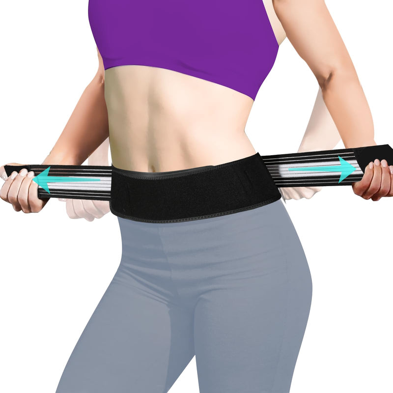 [Australia] - Lightweight Back Brace for Lower Back Pain Under Clothes - Relief from Sciatica, Hip and Spine Pain - Breathable & Adjustable Lumbar Support Belt for Home, Work and Exercise - Suitable for Women&Men (Medium) Medium 