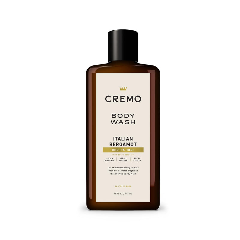 [Australia] - Cremo Body Wash Men, Notes of Italian Bergamot, Neroli Blossom, and Fresh Vetiver, Rich-Lathering Italian Bergamot, 16 Fl Oz 16 Fl Oz (Pack of 1) 