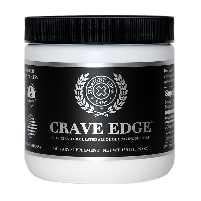 [Australia] - Crave Edge Alcohol Craving Support | Physician-Formulated | Anti Alcohol Replacement Drink | Stop Drinking Alcohol | Liver Detox | Fast Acting | No Big Pills or Bad Taste | 150G Powder-30 Servings 