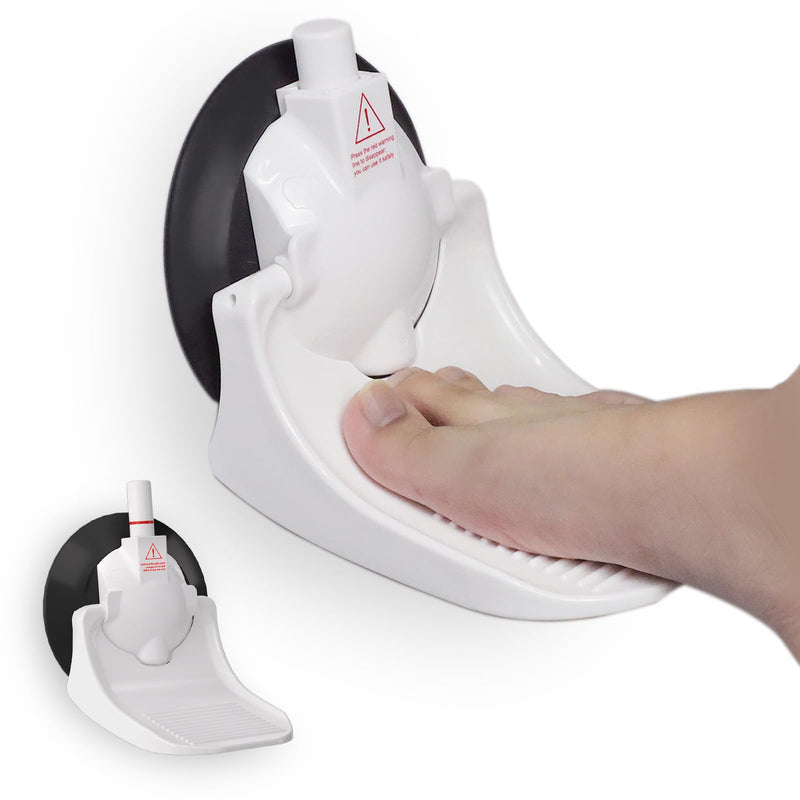 [Australia] - Shower Foot Rest for Shaving Legs, Pedicure Foot Rest, Foot Stand for Inside Shower with Powerful Suction Cup, Reusable Foot Rest Shower Stool，White 