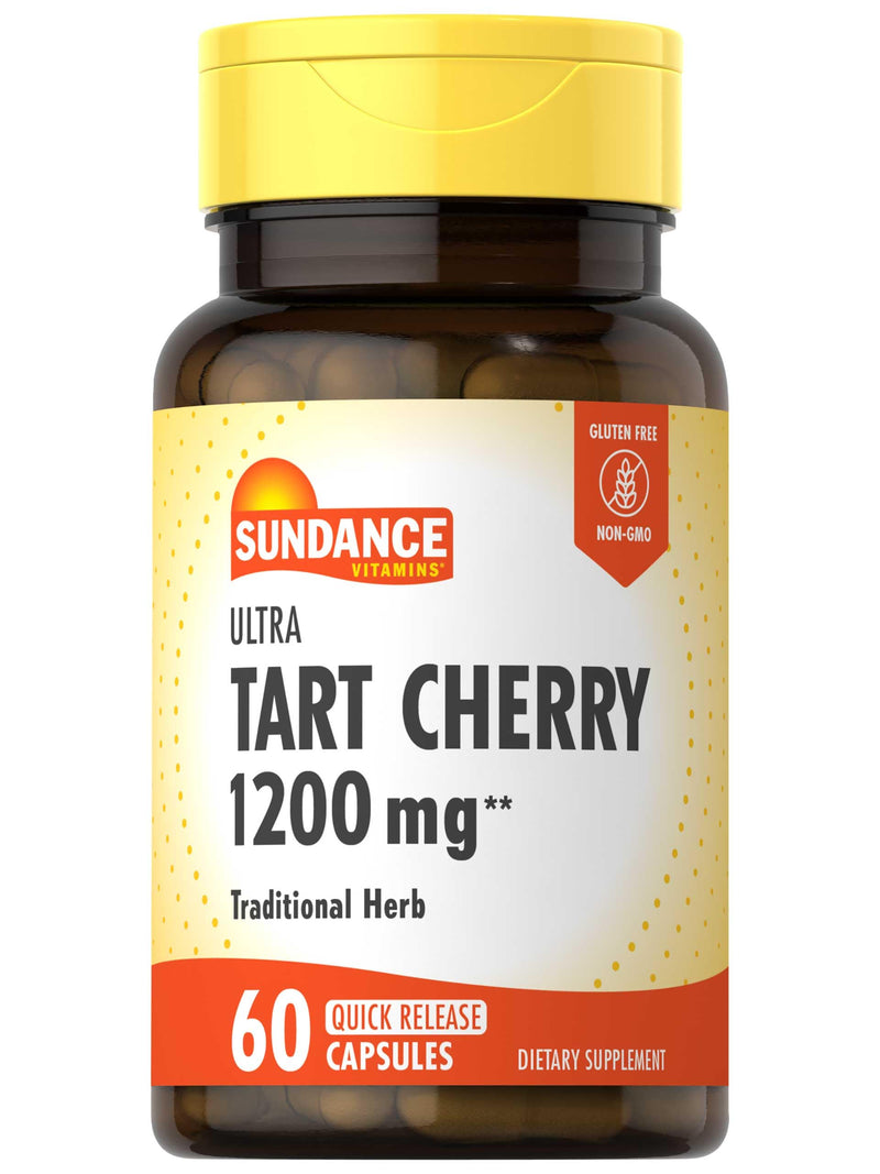 Sundance Tart Cherry Capsules | 60 Count | Traditional Herb | Non-GMO & Gluten Free Supplement