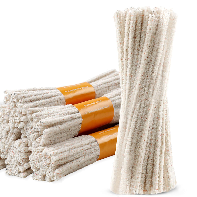 [Australia] - Phinus 300 Pack Pipe Cleaners Pipe, 6-Inch Pipe Cleaners Bulk, Cotton and Plastic Pipe Cleaner, Pipecleaners for Removing Tar & Resin, Pipe Cleaners for Plastic Metal Ceramic Wood Pipe 