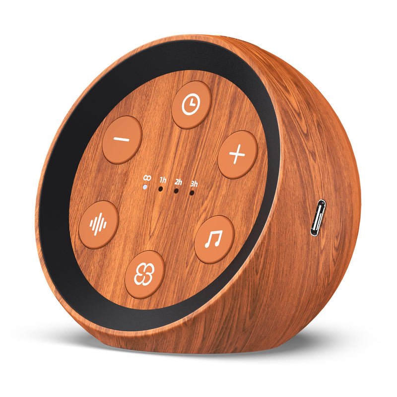 [Australia] - Sleep Sound Machine White Noise Machine with 32 Calming Sounds Loud Speaker 36 Volume Levels Pink Brown Noise Machine for Baby Kid Adult with 4 Timer Noise Canceling Machine for Office Privacy Wood Grain 
