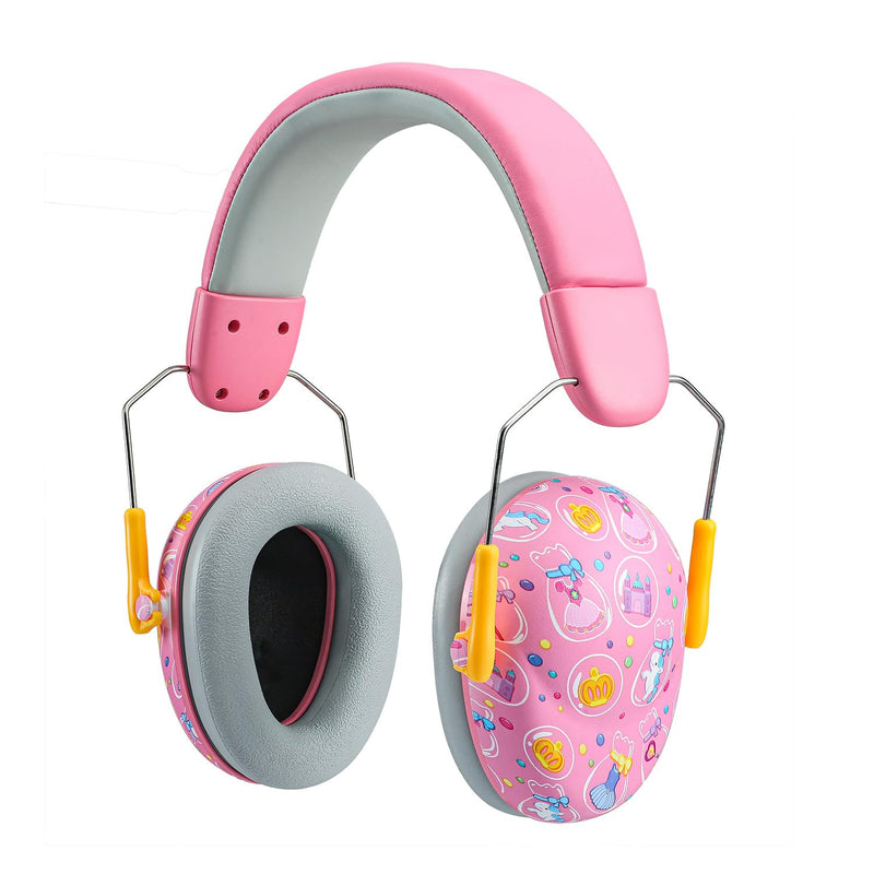 [Australia] - PandaEar Kids Ear Protection Noise Cancelling HeadPhones, NRR 28dB Hearing Protection Earmuffs for Autism, Children, Toddler Pink 
