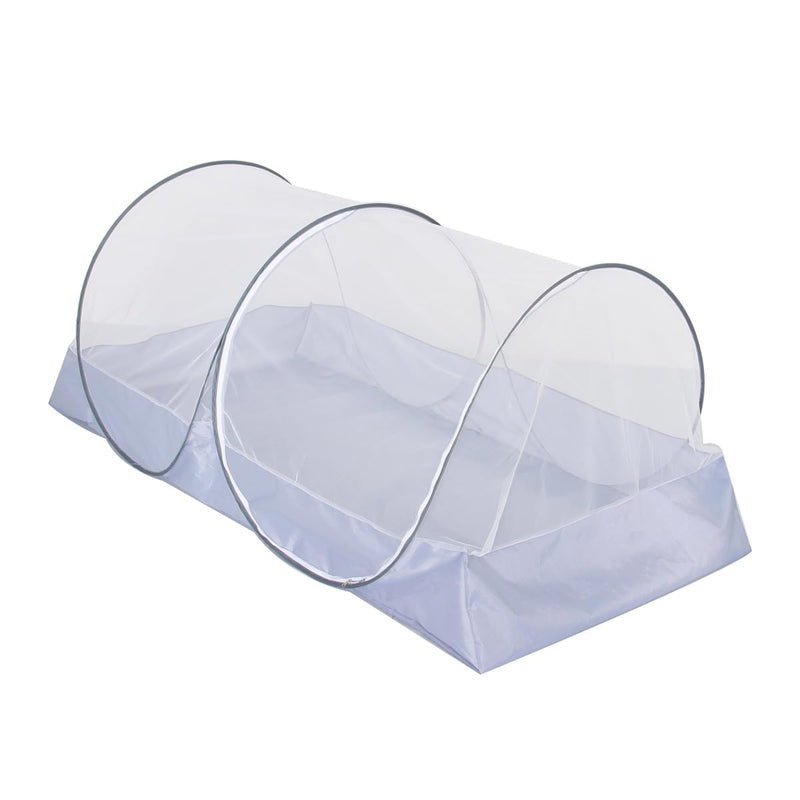 [Australia] - CMINGJ Portable Mosquito Net Foldable Pop-Up Travel Mosquito Net for Bed Free Installation-Suitable for Baby Adults Bedroom, Camping, nap, Patio (Large-Side Zipper(White net)) Large-Side zipper(White net) 