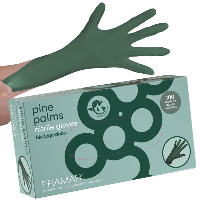 [Australia] - FRAMAR Green Gloves Disposable Latex Free – Heavy Duty Nitrile Gloves Medium, Disposable Gloves Medium Nitrile Gloves, Tattoo Gloves, Guantes Desechables, Disposable Cooking Gloves, Biodegradable 100 
