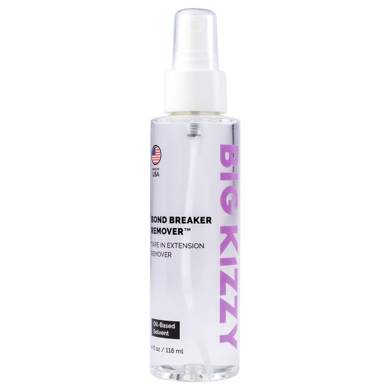 [Australia] - Big Kizzy Oil Tape in Extension Remover and Residue Remover - Gentle and Efficient Removal for Human Hair Tape in Extensions and lace Front Wigs - Bond Breaker, 4oz 