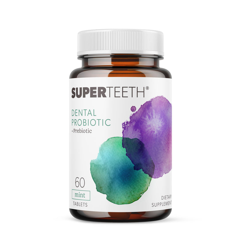 [Australia] - SuperTeeth Chewable Dental Probiotic for Adults & Kids | Support Healthy Teeth & Gums | Oral Health | Fights Bad Breath | BLIS M18 | 60 Mint Flavored Tablets | Fluoride & Sugar Free | Vegan Supplement 60 Count (Pack of 1) 