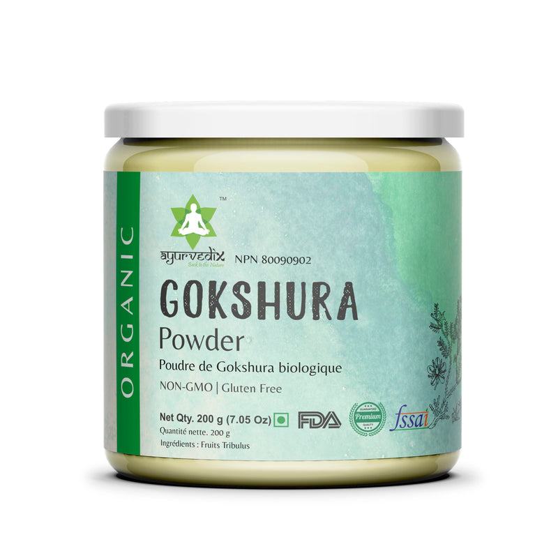 [Australia] - Gokhshura Gokhru Powder 200g/7.05oz Jar Rich in Antioxidants I Natural Detoxifier I No Chemicals & Preservative Free Tribulus Terrestris Vegan Herbal Powder I for Good Health & Overall Wellness 