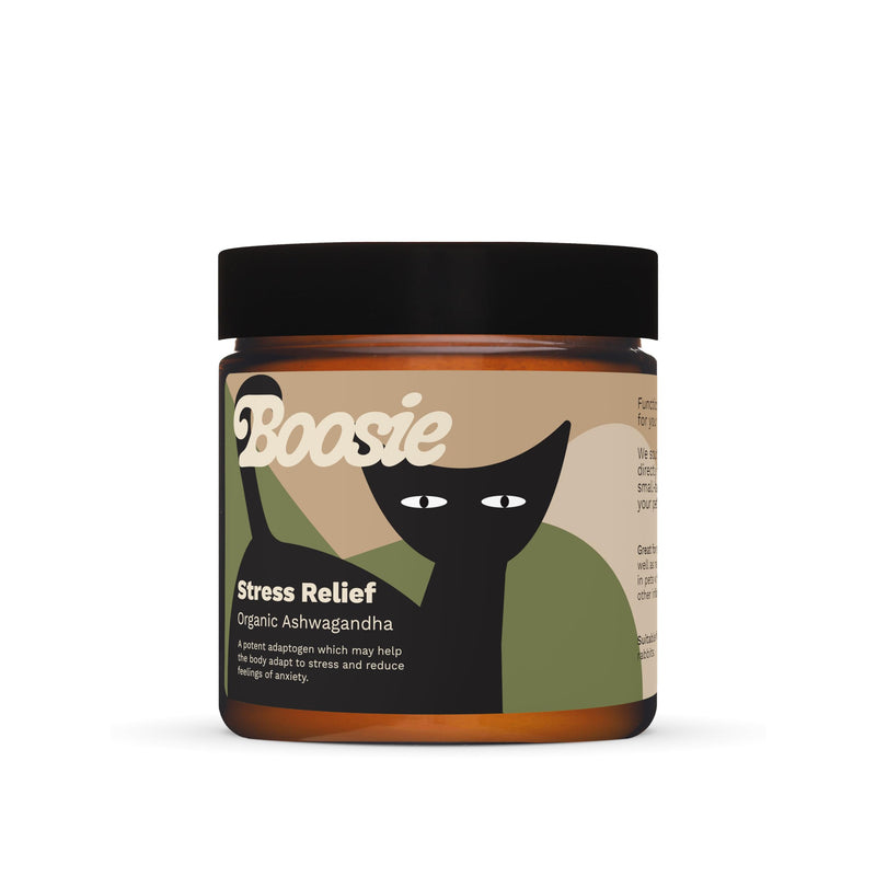 Boosie Organic Adaptogenic Powder for Dogs and Cats - Anxiety and Stress Relief - Ashwagandha - 100% Natural Without Additives or Preservatives - Pet Nutrition - PawsPlanet Australia