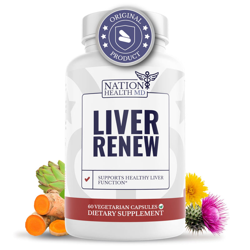 [Australia] - Liver Renew - Liver Cleanse Detox & Repair - Liver Support Supplement with Artichoke Extract, Milk Thisle, Dandelion and Turmeric - 60 Capsules 