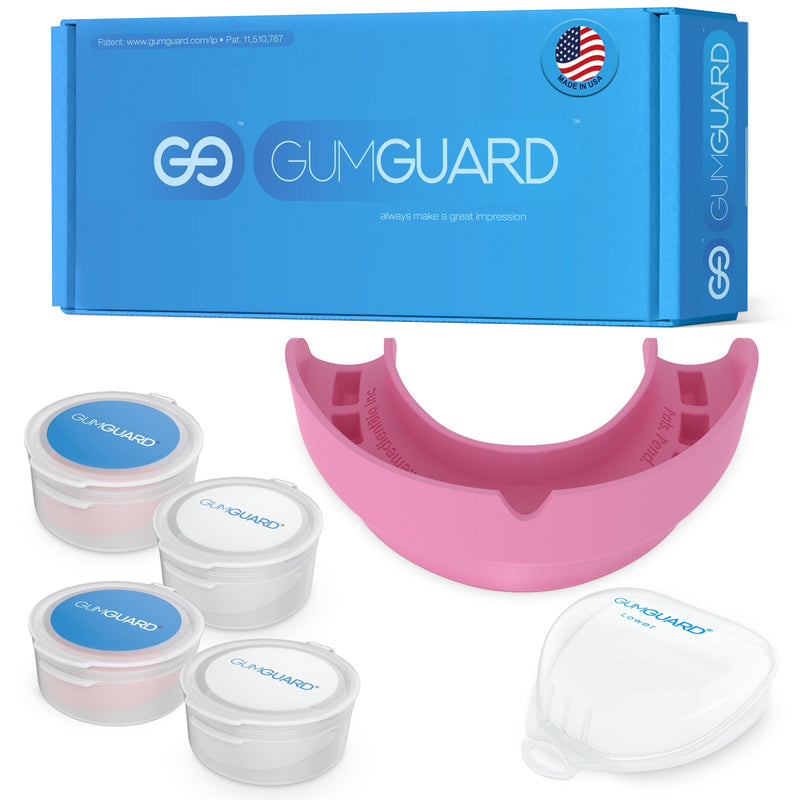 [Australia] - GumGuard Denture Mouthguard Soft, Customizable Fit for Upper & Lower Arches, Relief for Grinding & Clenching - Ideal for Denture Wearers & Implant Patients Ultrasoft Lower Pink Guard 1 UltraSoft Lower Arch 