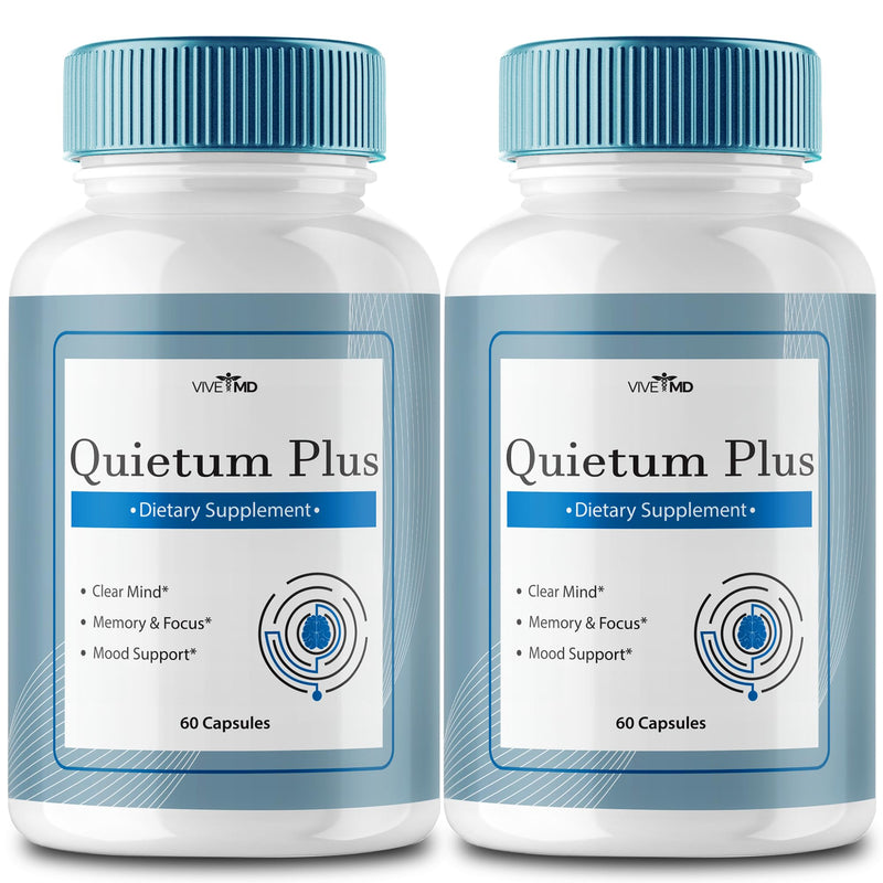 [Australia] - Quietum Plus Tinnitus Relief for Ringing Ears - Rapid Ear Ringing Relief, Clear Tinnitus, and Holistic Tinnitus Treatment with 60 Capsules per Bottle (2 Pack) 