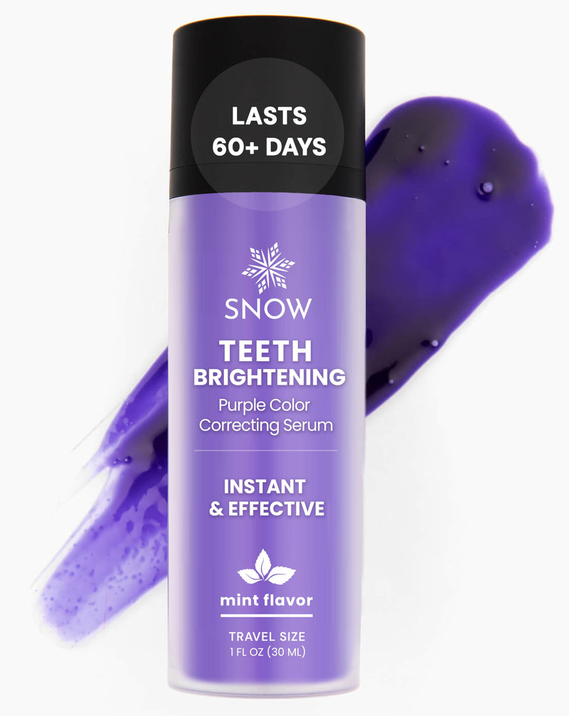 [Australia] - SNOW Teeth Brightening Purple Serum | Gentle & Enamel Safe Instant Brightening for Brighter Smile | Dental Care, Hygiene, & Tooth Care | Bright Smile for Events & Daily Confidence | 2 Month Supply 