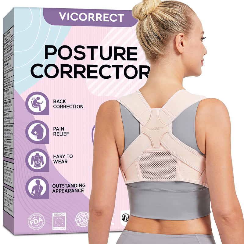 [Australia] - Posture Corrector for Women - Upper Back Brace Adjustable & Breathable for Posture Correction: Neck Shoulder & Upper Back Pain Relief (Small) Small 