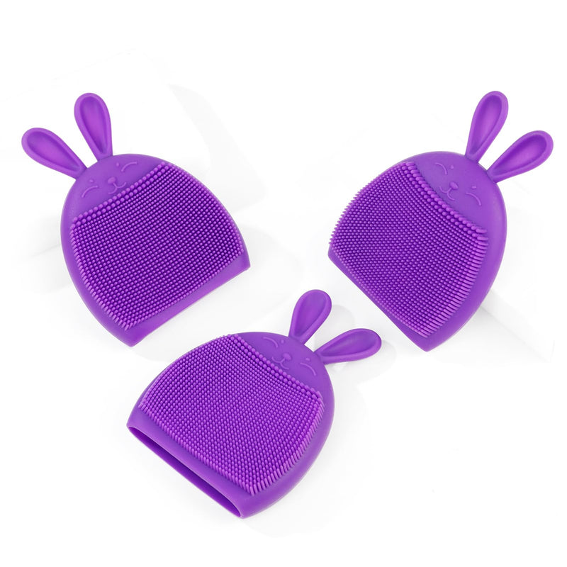 [Australia] - Deluxe Baby Bath Brush 3-Set | Skin-Invigorating Silicone Scrubbers | Multi-Functional Exfoliator for Baby Eczema & Dry Skin Care 