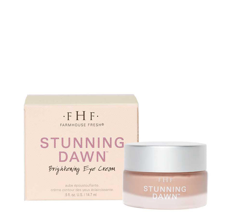 FarmHouse Fresh Eye Cream with Hyaluronic Acid, Vitamin C, Bakuchiol Stunning Dawn Brightening Eye Cream, 0.5 Oz