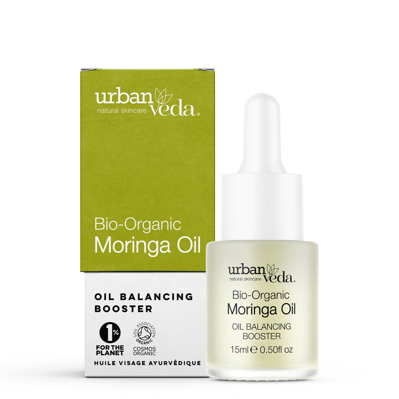 Urban Veda Bio Organic Moringa Oil with Magnesium | Vitamin C Oil Moisturizer | Squalane Oil for Acne Treatment | Zinc & Vitamin B | Vitamin E Oil for Redness Relief | Face Oil for Women | 0.50 Fl oz 0.5 Fl Oz (Pack of 1)