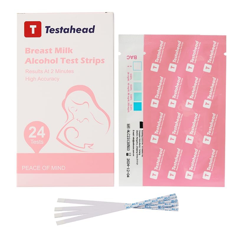 [Australia] - Breast Milk Test Strips, Quick & Accurate Test Strips for Breastmilk at Home, Results in 2 Minutes, 24 Pack 