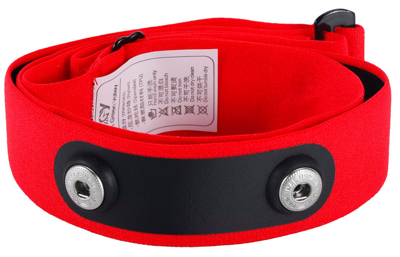 [Australia] - Heart Rate Monitor Replacement Strap Pro Chest Strap Compatible with MYZONE MZ-3 MZ-1 Strap XL-large Red 