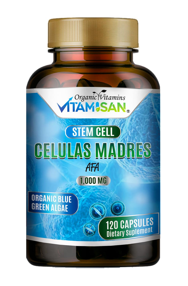 [Australia] - Celulas Madres AFA Stem Natural Cell 120 Capsules 1000 mg Blue Green Algae Non GMO Gluten Free Aphanizomenon Flos-aquae celula Madre suplement 