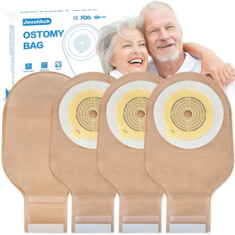 [Australia] - 22 PCS Colostomy Bags Ostomy Supplies, One Piece Drainable Ostomy Bag for Adult with Closure, 15mm-60mm Cut-to-Fit Urostomy Bag, Ileostomy Supplies for Ileostomy Stoma Care Hook and Loop Closure 