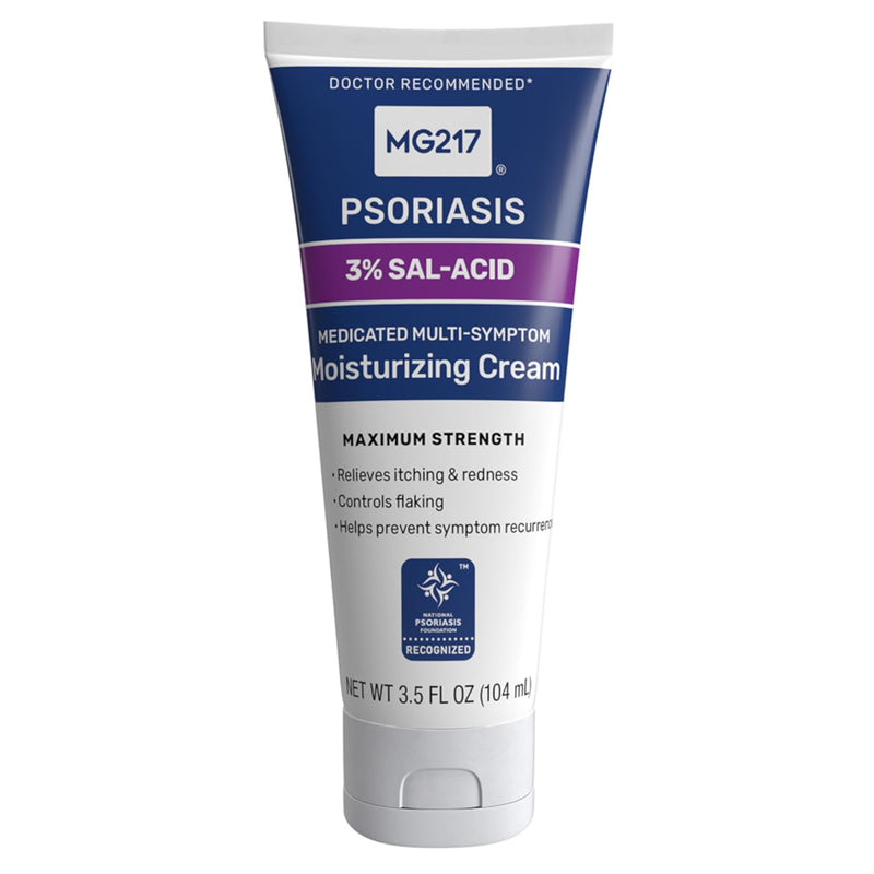 [Australia] - MG217 Medicated Moisturizing Psoriasis Cream with 3% Salicylic Acid, Multi-Symptom, Fragrance Free, 3.5 Fl Oz Pack of 1 