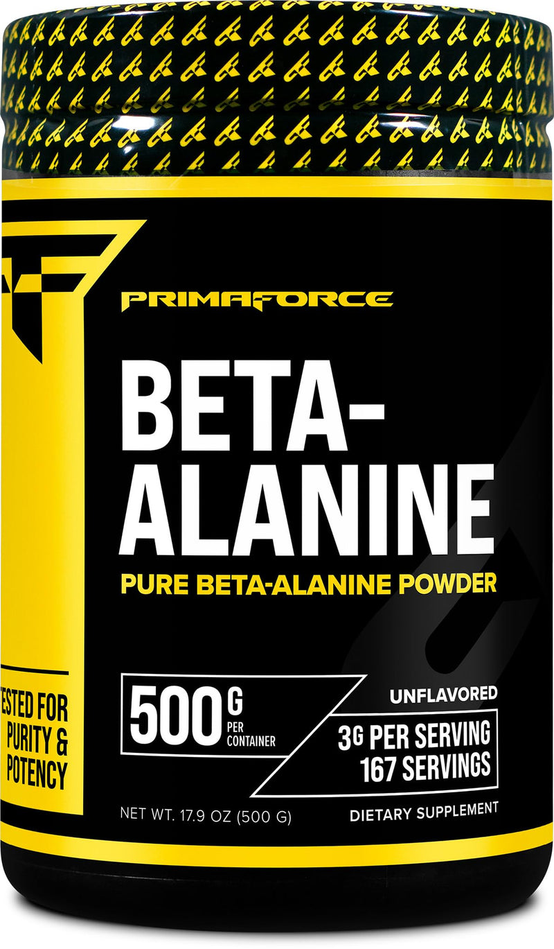 [Australia] - Primaforce Beta Alanine Powder 500 Grams (1.1lbs) Unflavored - Pre Workout and Post Workout Supplement 500 Gram (Pack of 1) 