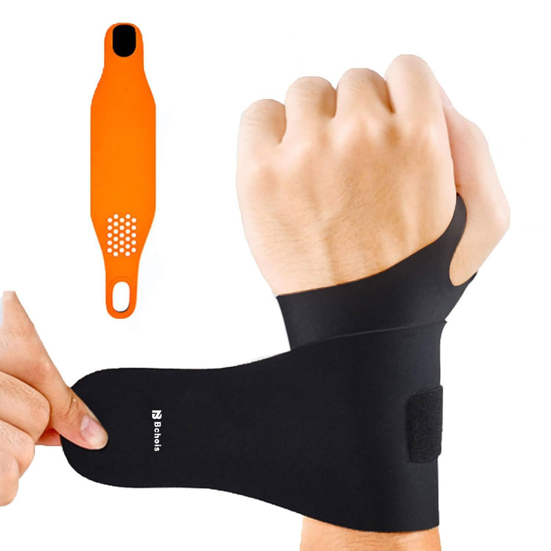 [Australia] - Wrist Brace Ulnar Wrist Brace Ultra-Thin Elastic for TFCC Tear,Wrist wraps Repetitive Wrist Use Injury,Support for Carpal Tunnel Pain & Tendonitis Relief,Fits Both Wrists One Size Black 