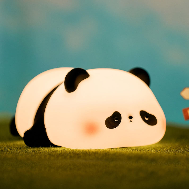 [Australia] - Panda Night Light, LED Squishy Cute Lamp, Night Light for Kids, Silicone Panda Light, Dimmable Girls Baby Bedroom Nightlight, Rechargeable Touch Lamp for Breastfeeding Nursery Decor 