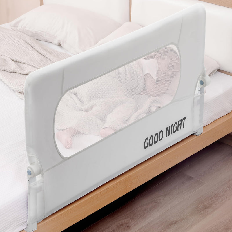 [Australia] - UBBCARE Bed Rail for Toddlers, 32 Inch Bed Guard Rail, Extra Tall Child Safety Side Crib Rail for Baby, Kids, Fit for Twin, Full, Queen, King Size Beds - White 32" White 1 Side 