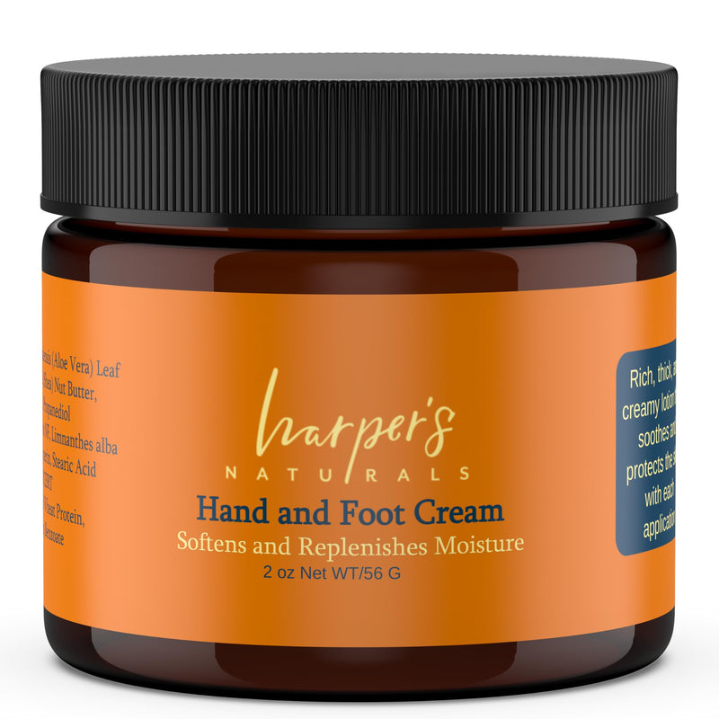 [Australia] - Harper's Naturals Hand and Foot Cream, Moisturizing, Softens, For Dry, Cracked Hands and Feet - 2 oz 
